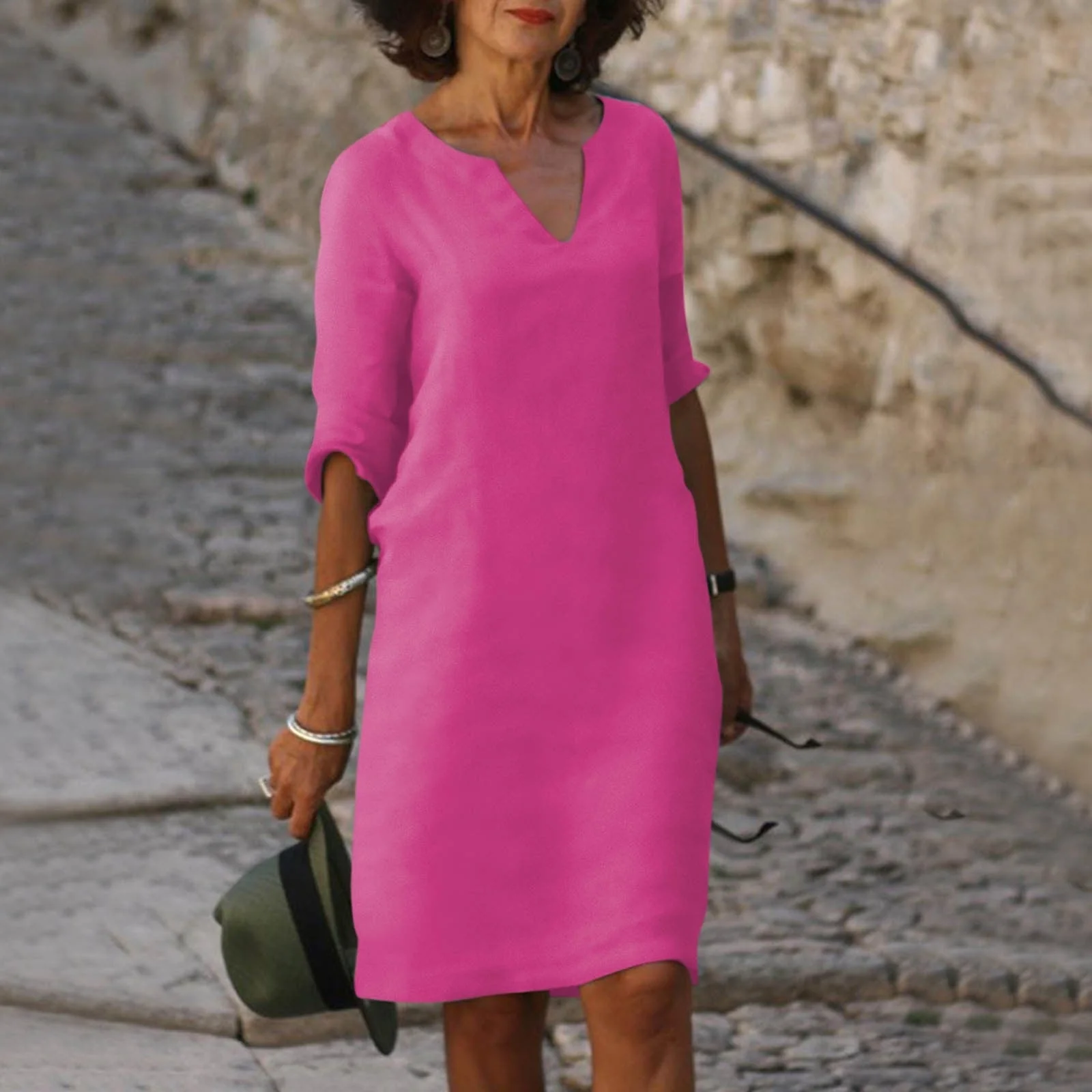 Heidi-Mode | Elegantes Sommerkleid mit V-Ausschnitt - Image 8