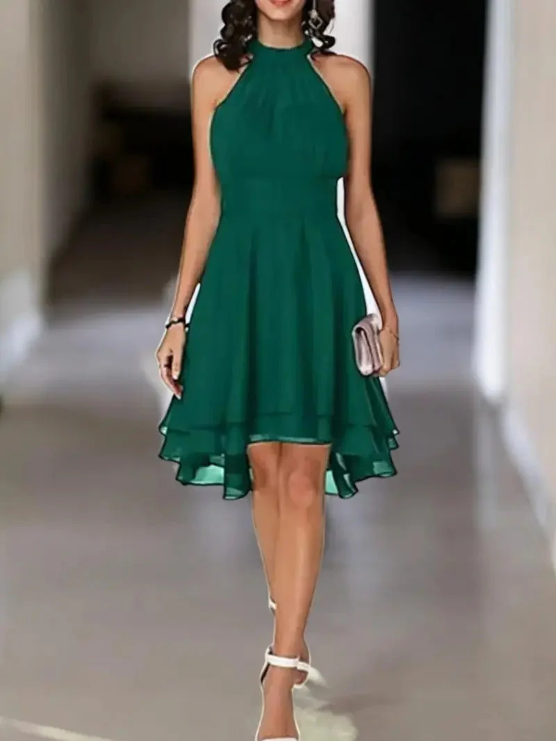 Heidi-Mode | Elegante Ärmelloses Chiffon Kleid - Image 10