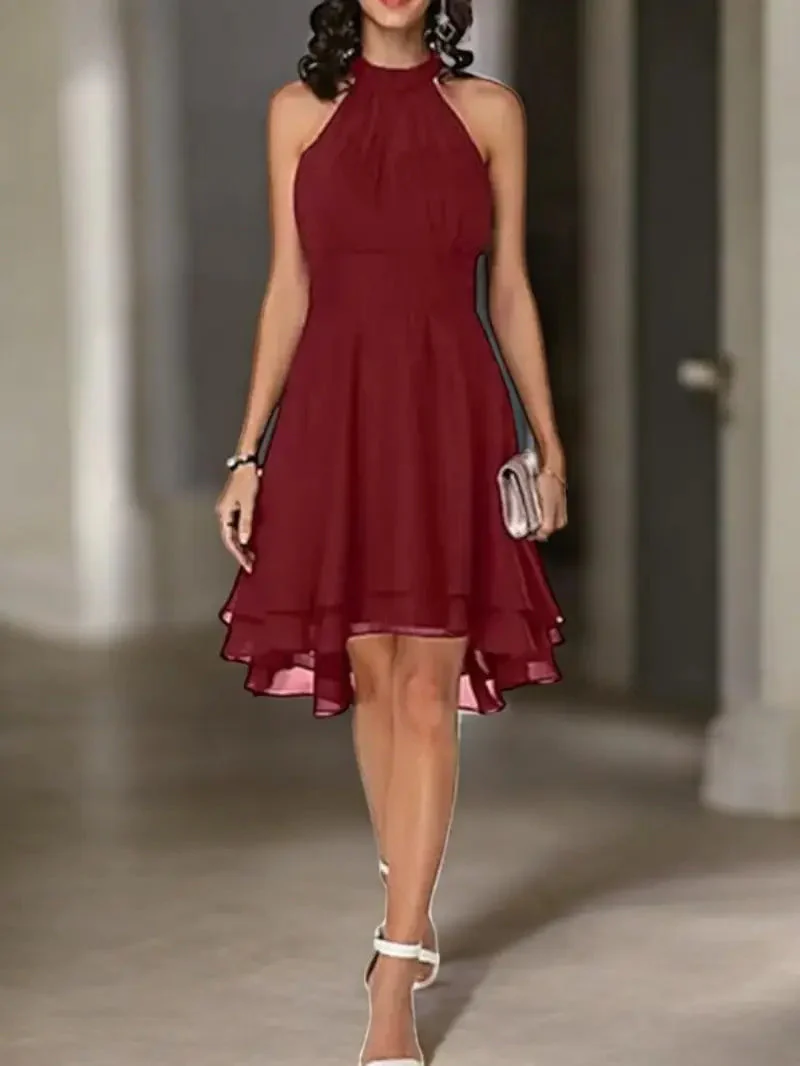 Heidi-Mode | Elegante Ärmelloses Chiffon Kleid - Image 8