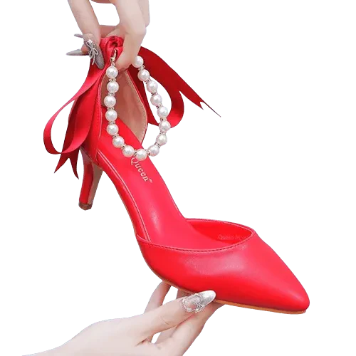 Heidi-Mode | Elegante Schuhe mit Perlen und Schnalle - Image 10