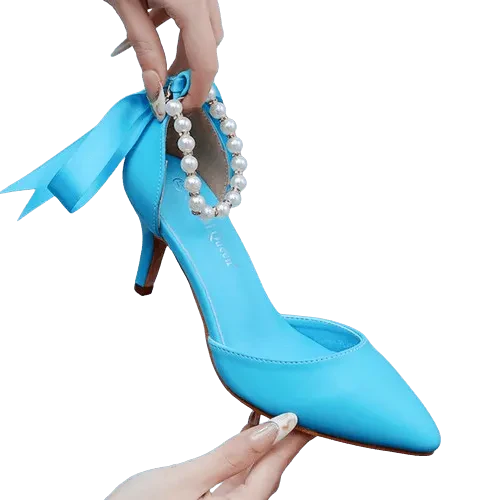 Heidi-Mode | Elegante Schuhe mit Perlen und Schnalle - Image 12