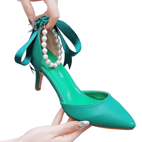 Heidi-Mode | Elegante Schuhe mit Perlen und Schnalle - Image 7