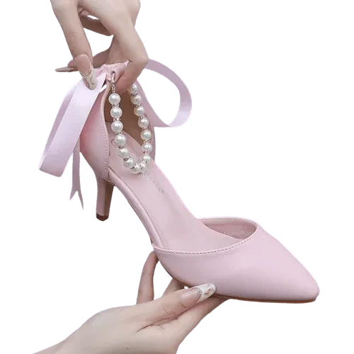 Heidi-Mode | Elegante Schuhe mit Perlen und Schnalle - Image 8