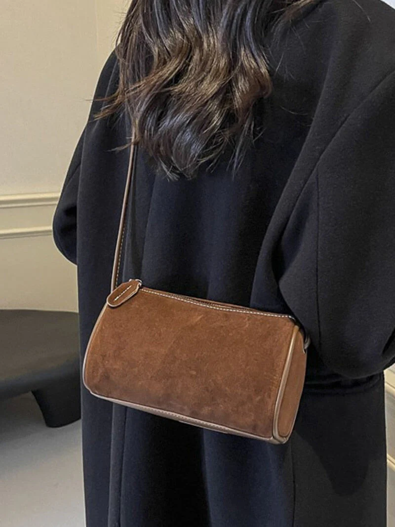 Heidi-Mode | Elegante Schultertasche Aus Wildleder - Image 2