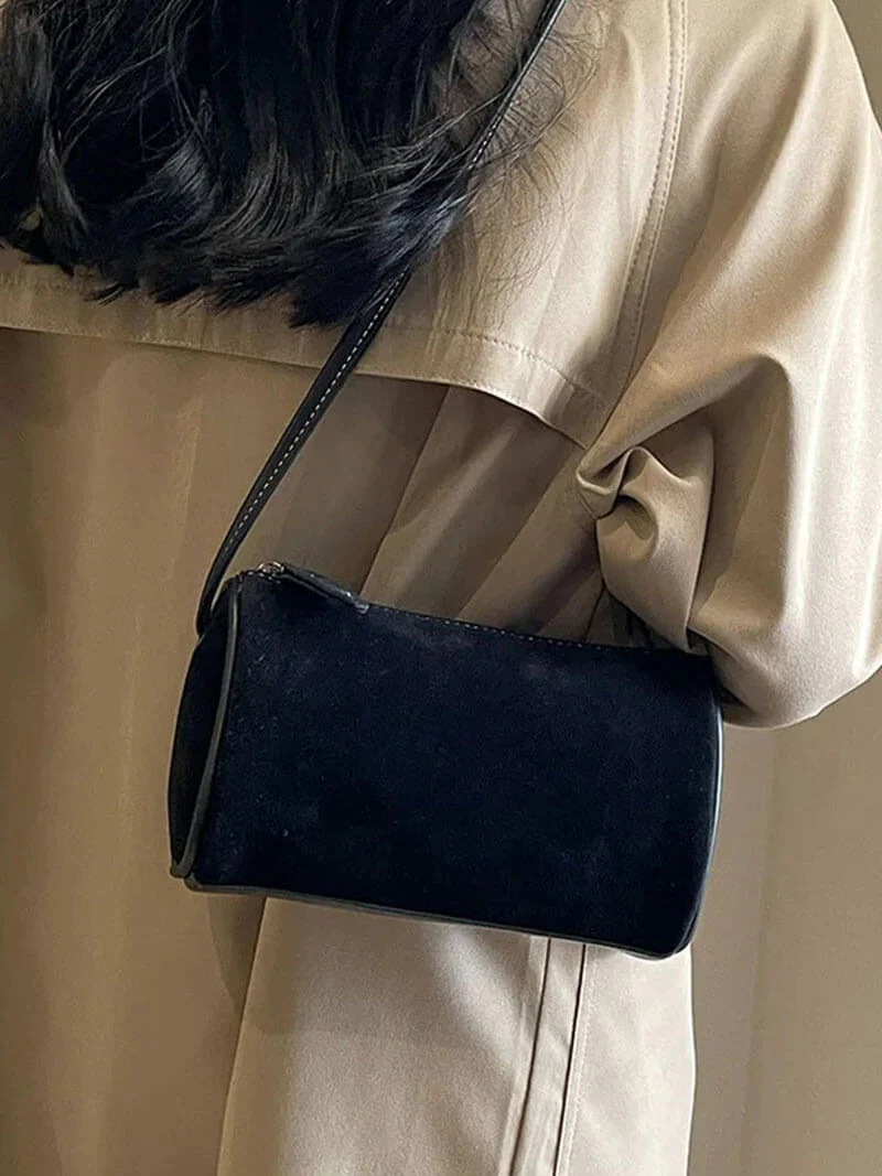 Heidi-Mode | Elegante Schultertasche Aus Wildleder - Image 4