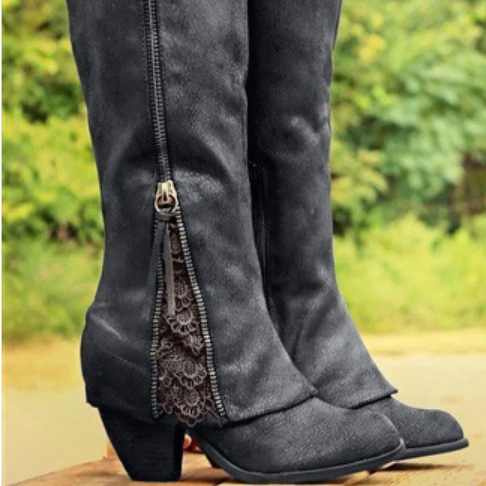Heidi-Mode | Elegante Stiefel mit Hohen Absätzen für Damen