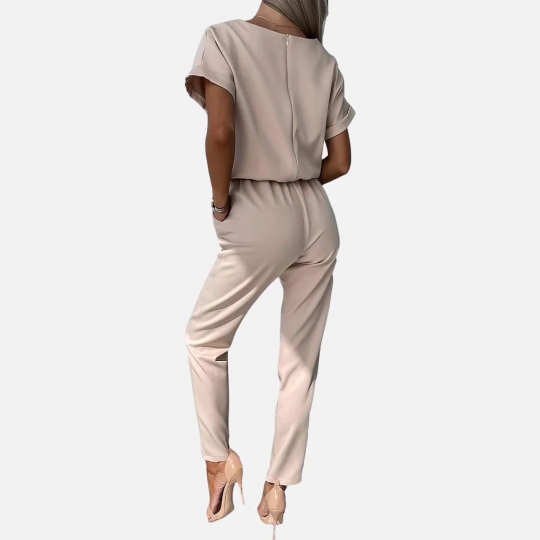 Heidi-Mode | Eleganter, Festlicher Kurzarm-Damen-Overall für Den Sommer - Image 2