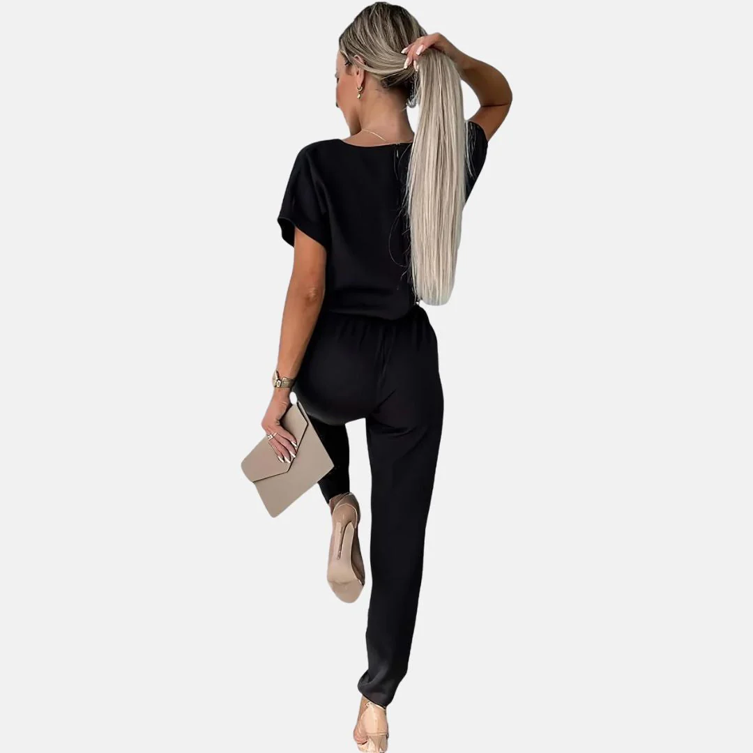 Heidi-Mode | Eleganter, Festlicher Kurzarm-Damen-Overall für Den Sommer - Image 3