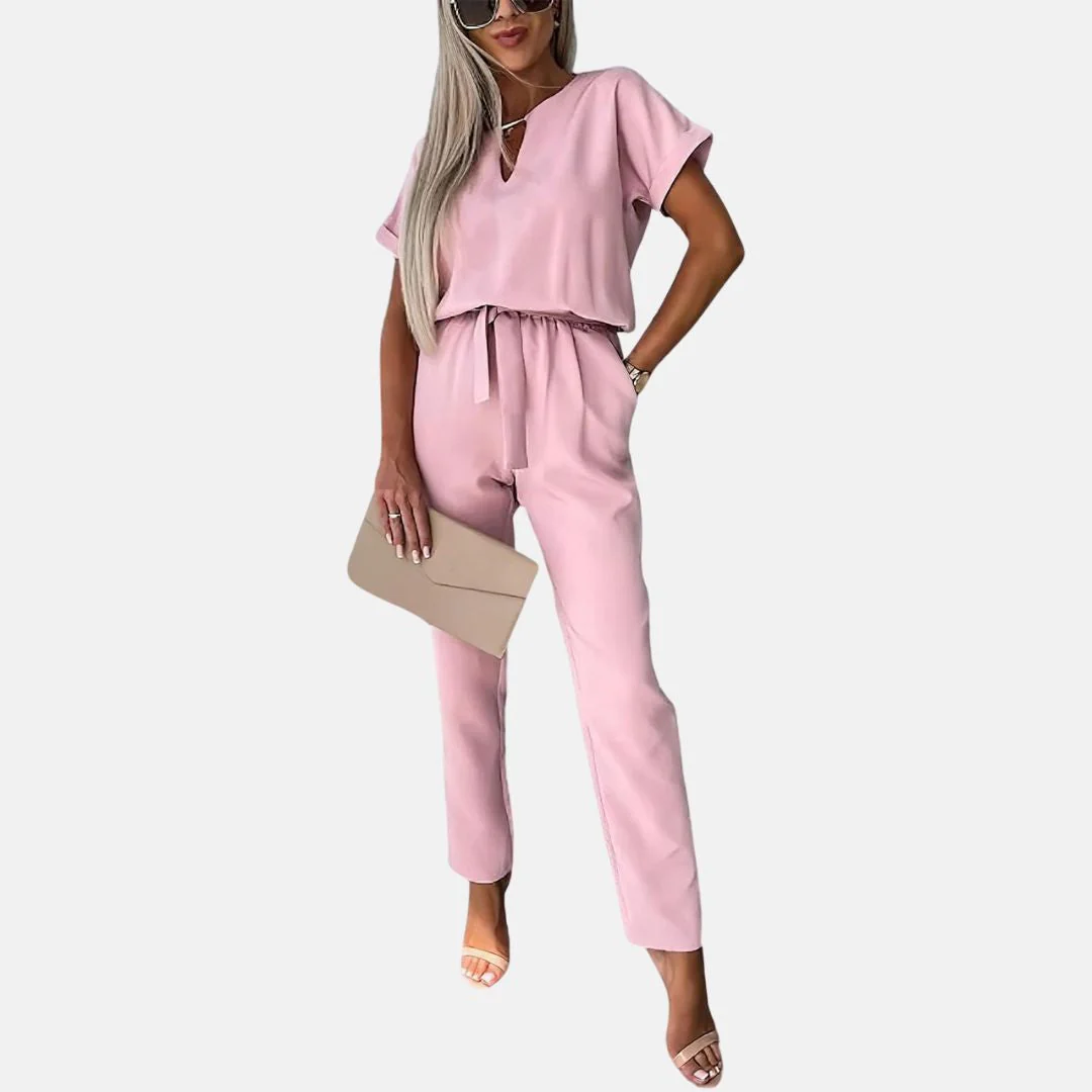 Heidi-Mode | Eleganter, Festlicher Kurzarm-Damen-Overall für Den Sommer - Image 7