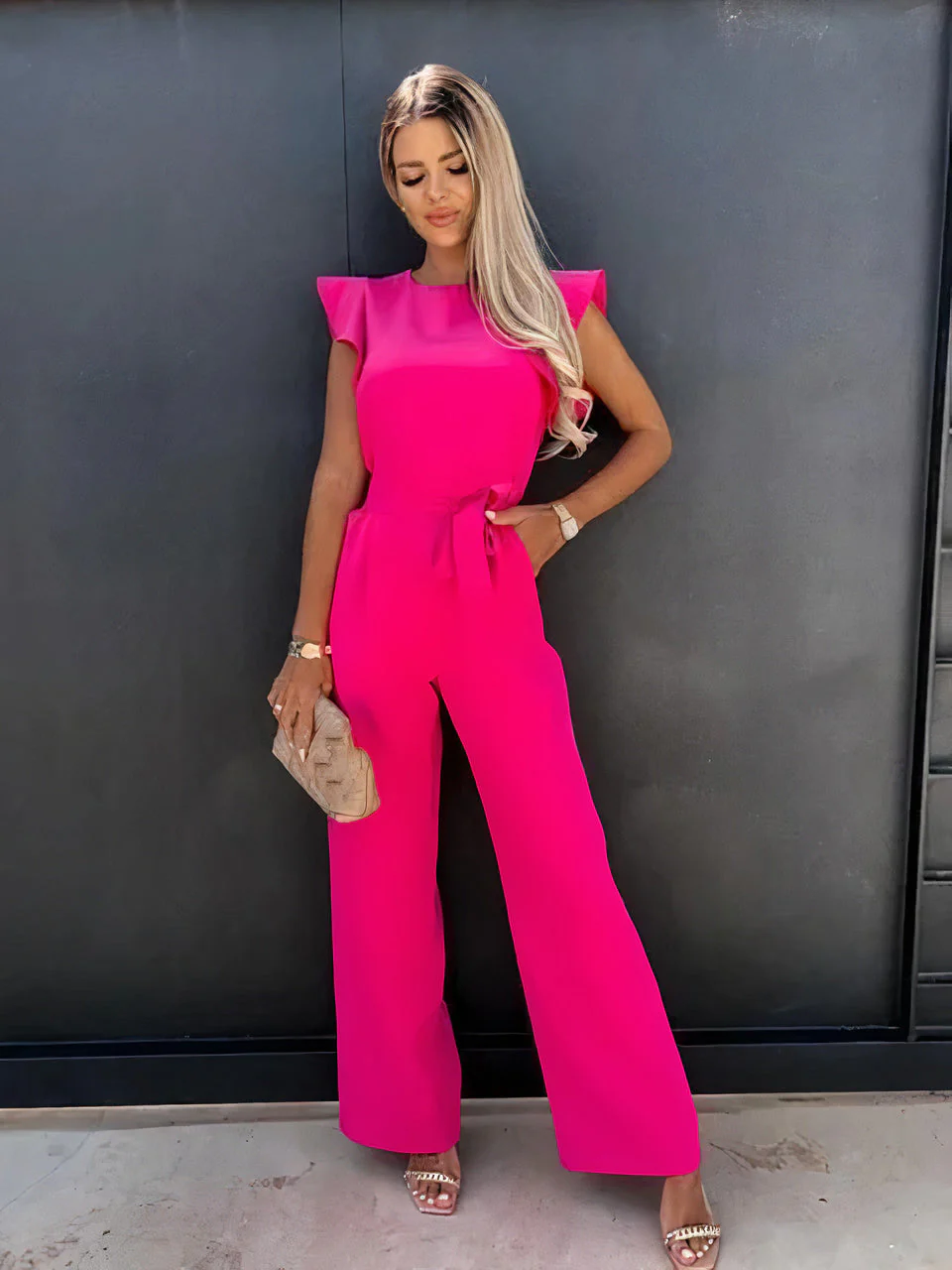 Heidi-Mode | Eleganter Jumpsuit mit Rüschen und Ärmeln für Damen - Image 2