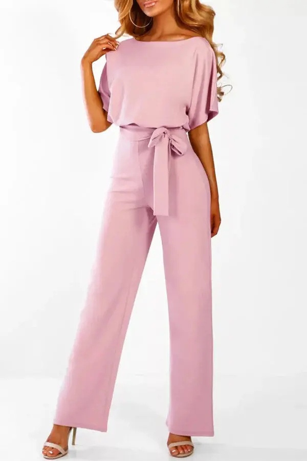 Heidi-Mode | Eleganter Jumpsuit mit Weitem Bein und Taillengürtel - Image 2