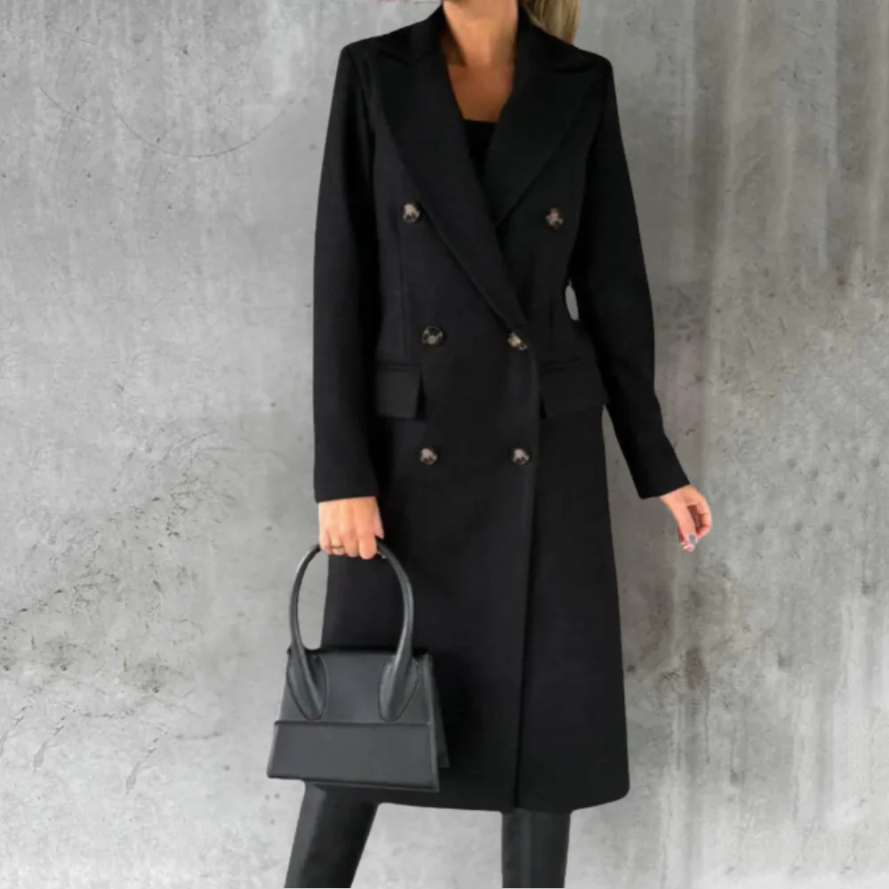 Heidi-Mode | Eleganter Langer Mantel für Damen - Image 4