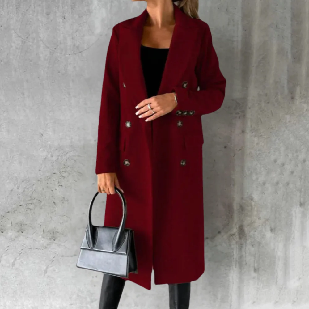Heidi-Mode | Eleganter Langer Mantel für Damen - Image 6