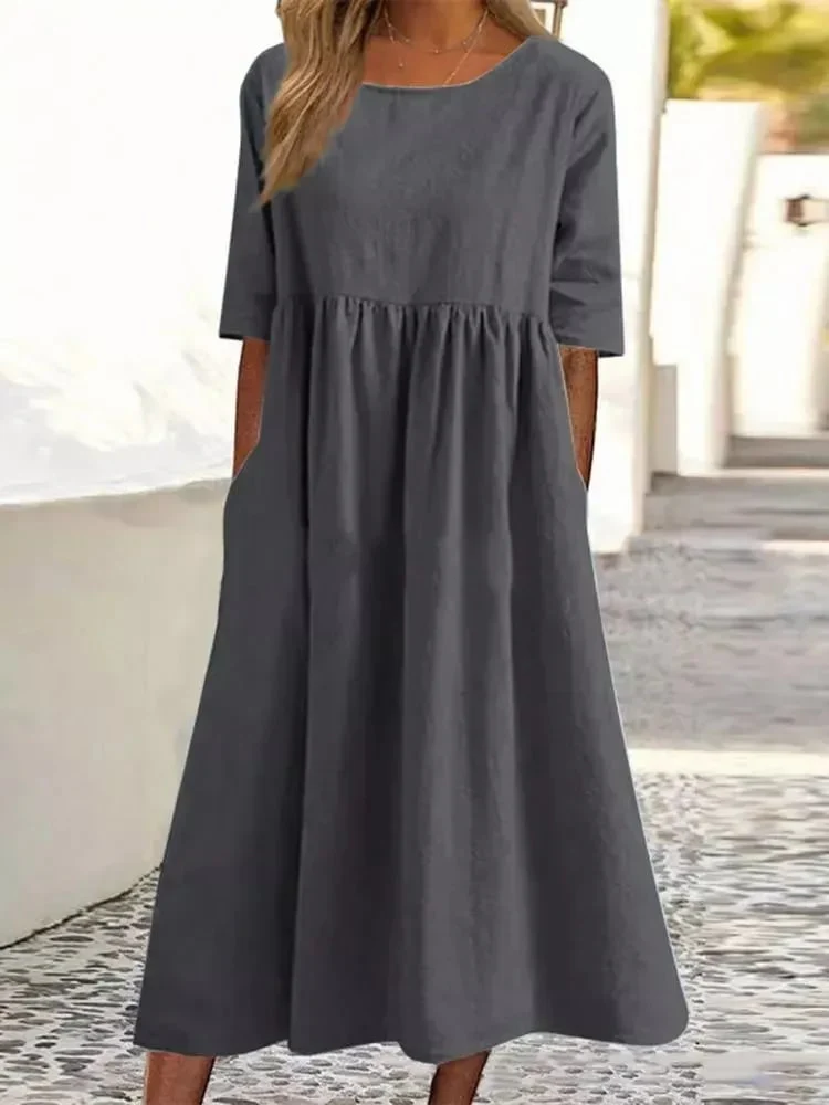 Heidi-Mode | Elegantes, Bequemes Baumwollkleid - Image 5