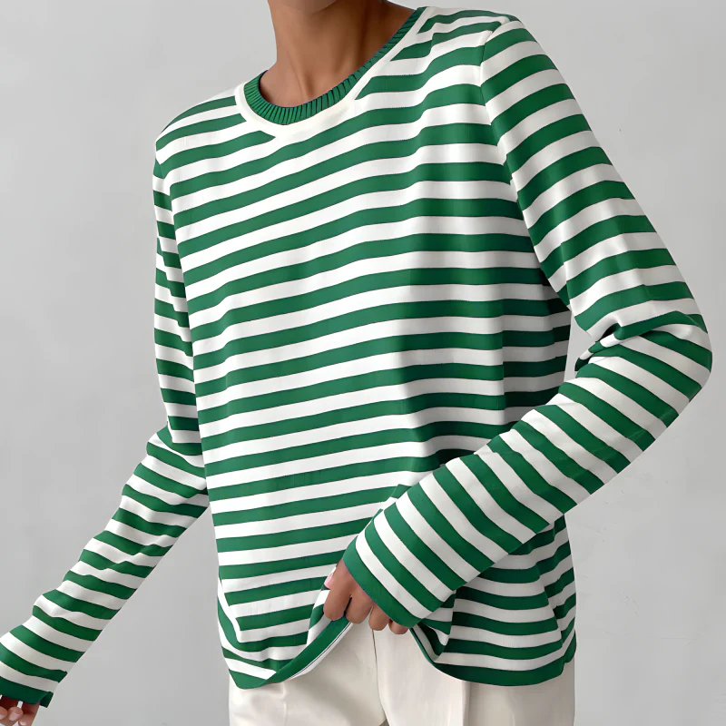 Heidi-Mode | Elegantes Gestreiftes T-Shirt - Sommerlich - Leichter Stoff - Image 9