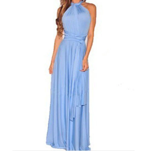 Heidi-Mode | Elegantes Halter-Maxikleid Ohne Rücken für Frauen - Image 9