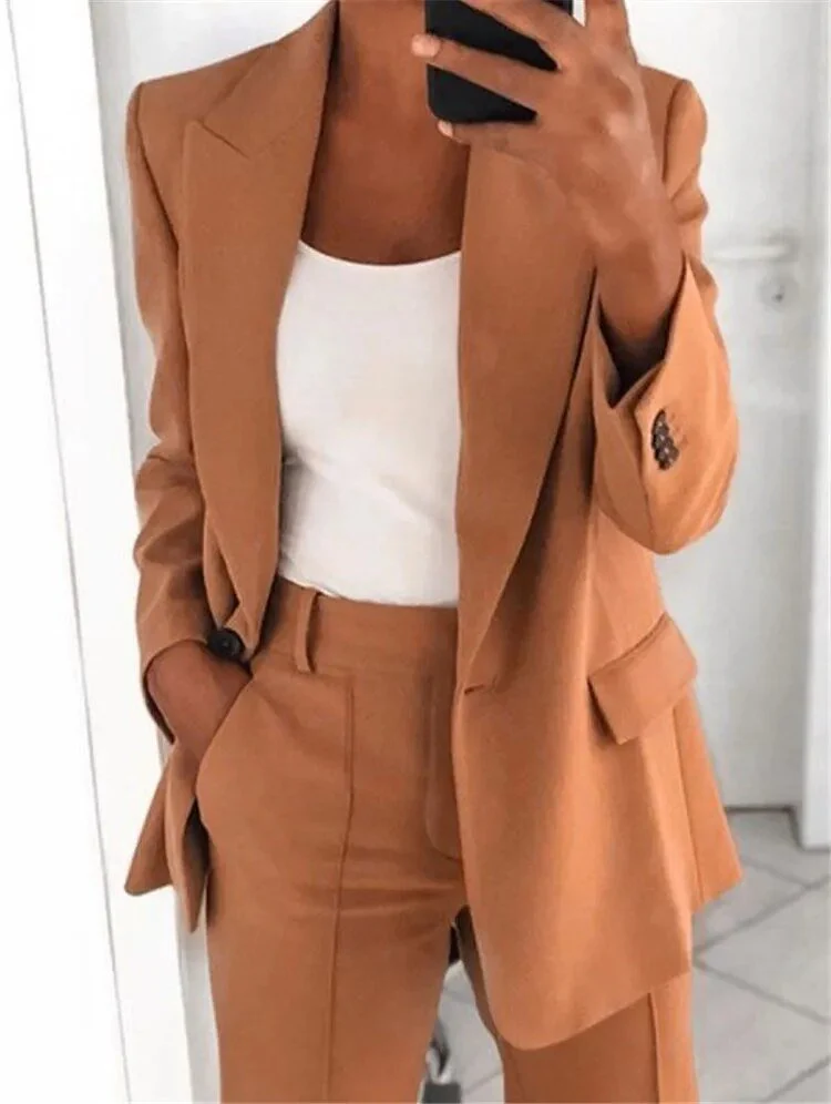 Heidi-Mode | Elegantes Hosenanzug und Jacken Satz für Frauen - Image 11