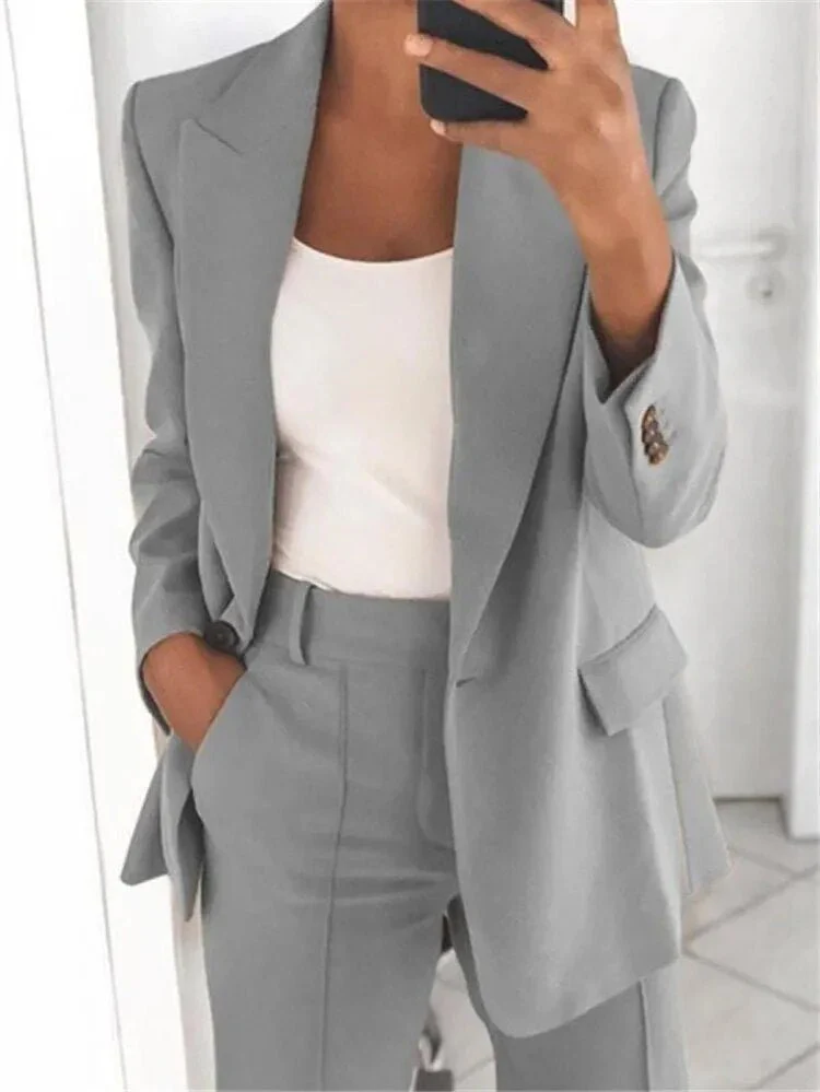 Heidi-Mode | Elegantes Hosenanzug und Jacken Satz für Frauen - Image 12