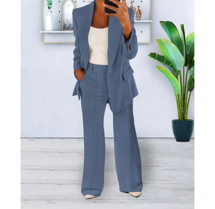 Heidi-Mode | Elegantes Hosenanzug und Jacken Satz für Frauen - Image 2