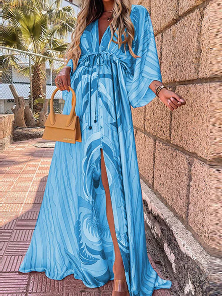 Heidi-Mode | Elegantes Kleid mit Druck für Den Strand - Image 2