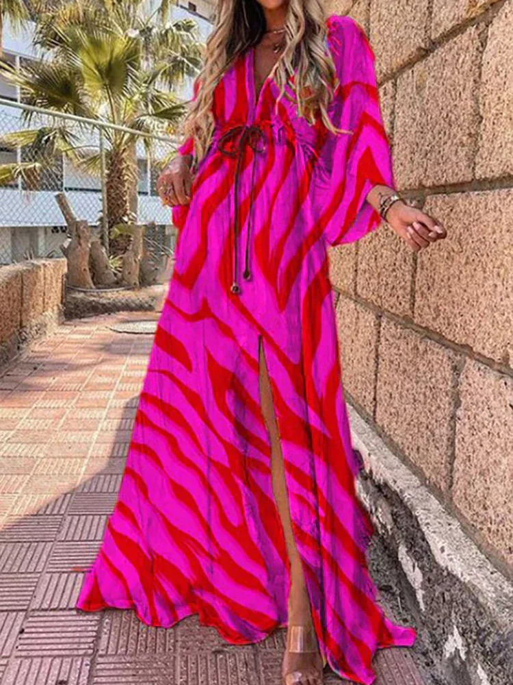 Heidi-Mode | Elegantes Kleid mit Druck für Den Strand - Image 5
