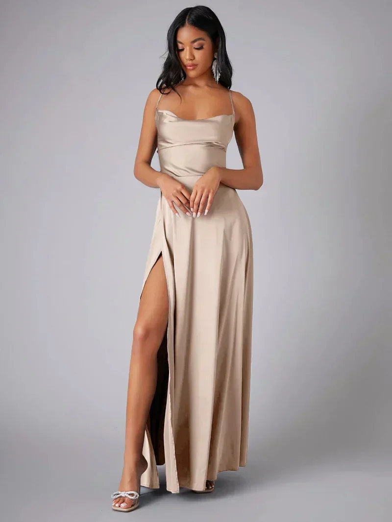 Heidi-Mode | Elegantes Maxikleid Aus Satin - Image 4