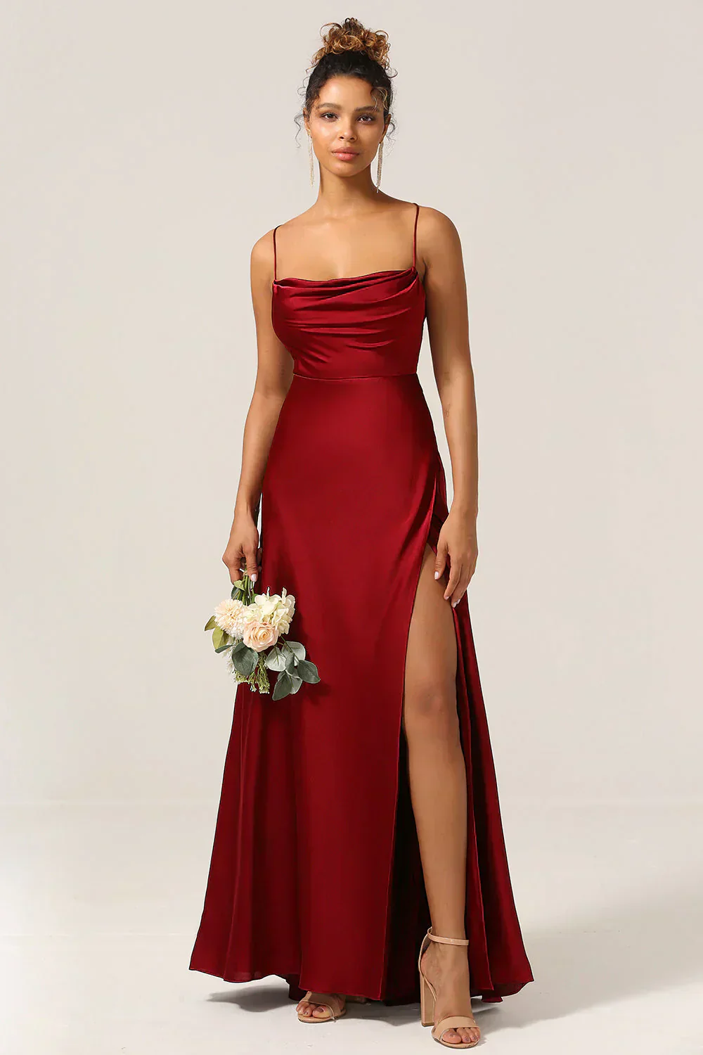 Heidi-Mode | Elegantes Maxikleid Aus Satin - Image 6
