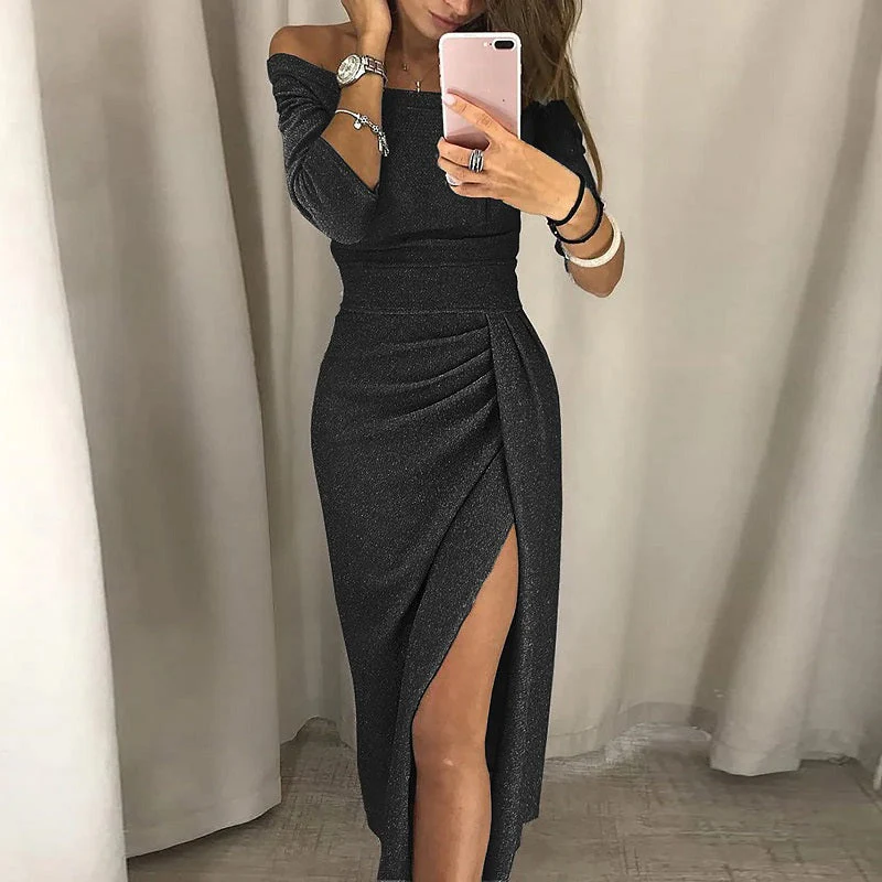 Heidi-Mode | Elegantes Partykleid mit Offenem Ausschnitt