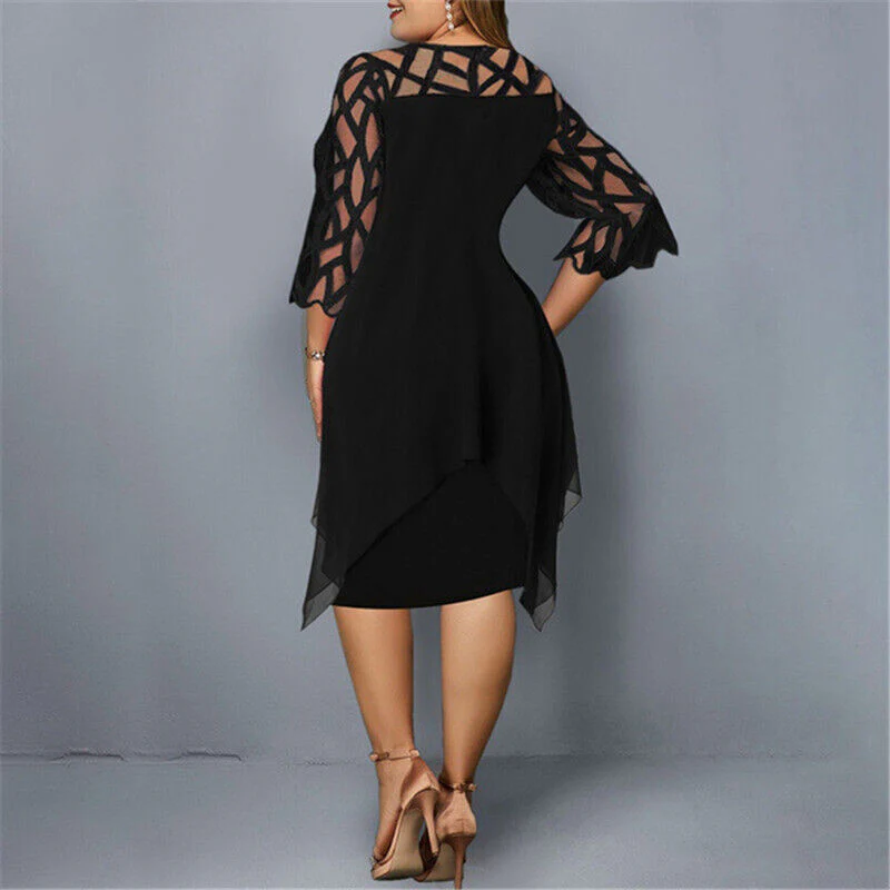 Heidi-Mode | Elegantes Plus Size Midi Kleid für Frauen - Image 3