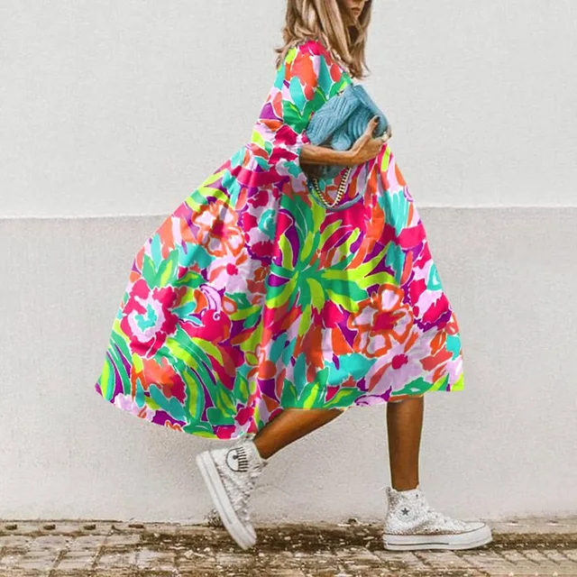 Heidi-Mode | Elegantes Strandkleid mit Druck - Image 2