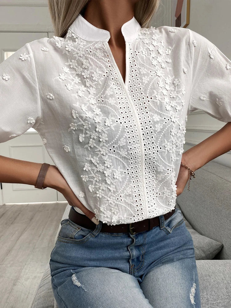Heidi-Mode | Elegantes Top mit V-Ausschnitt