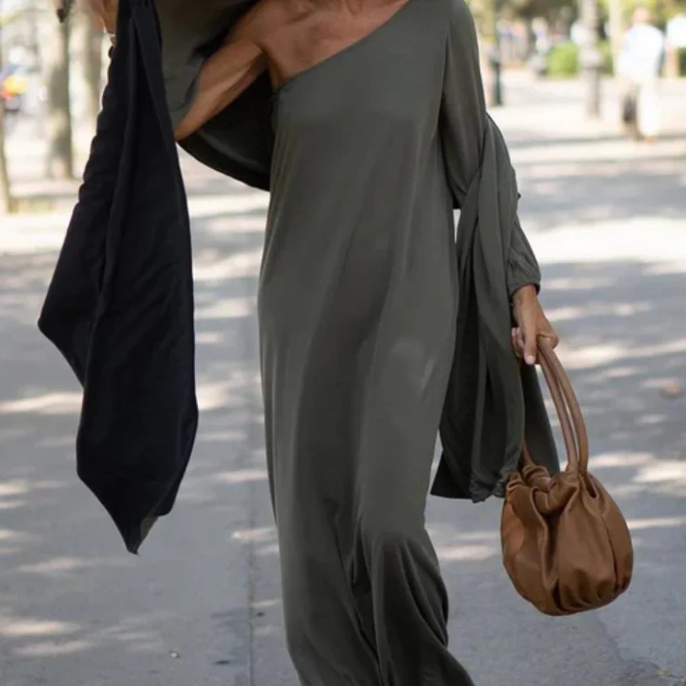Heidi-Mode | Elegantes und Leichtes Ein-Schulter-Kleid - Image 4