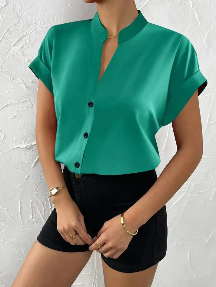 Heidi-Mode | Elegantes V-Ausschnitt Top für Frauen - Image 3