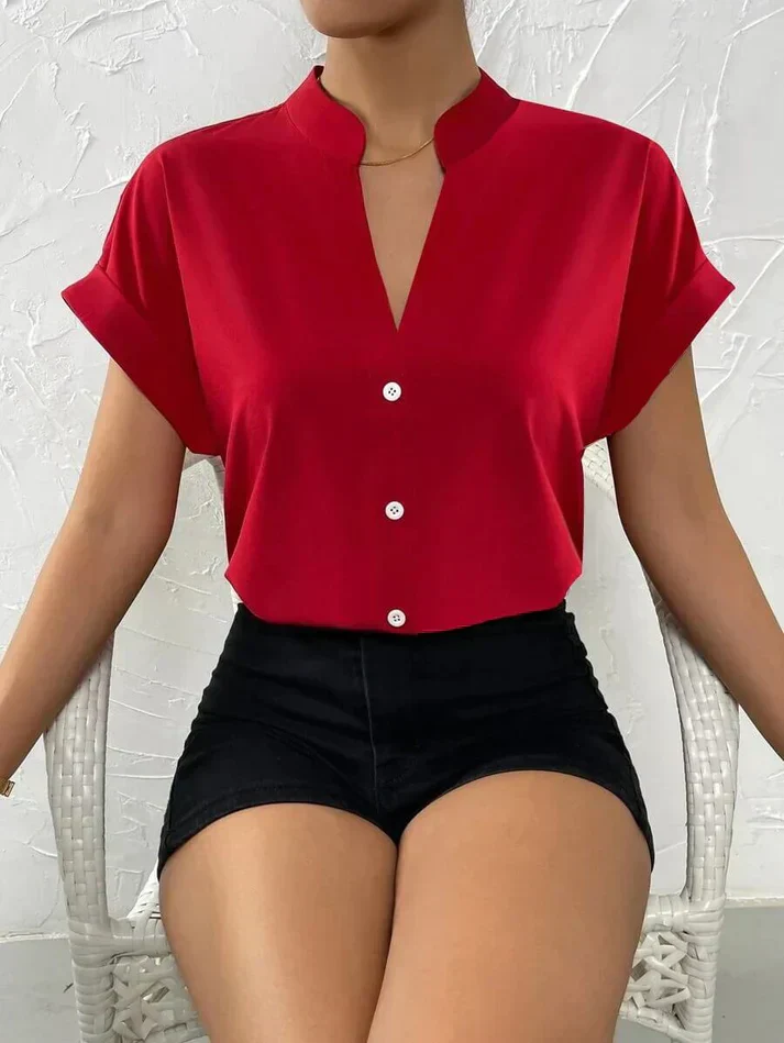 Heidi-Mode | Elegantes V-Ausschnitt Top für Frauen - Image 5