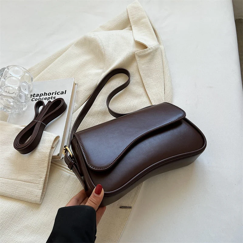 Heidi-Mode | Vintage Leder Crossbody-Taschen Kleine Umhängetasche Stilvolle Armpit Handtaschen und Geldbörsen - Image 14