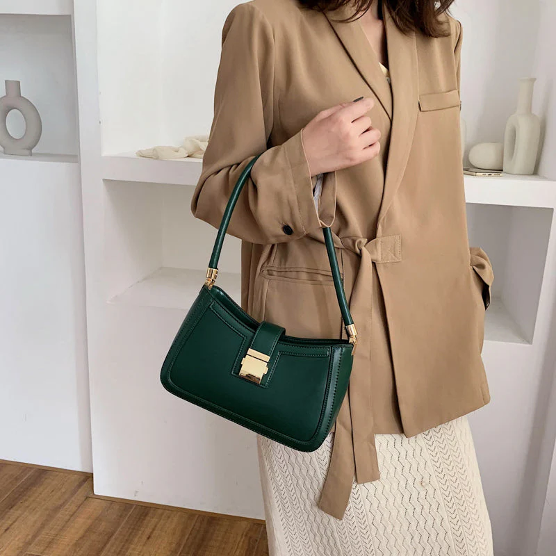 Heidi-Mode | Stilvolle Linke Schultertasche Damen Designer Handtasche mit Reißverschluss - Image 10