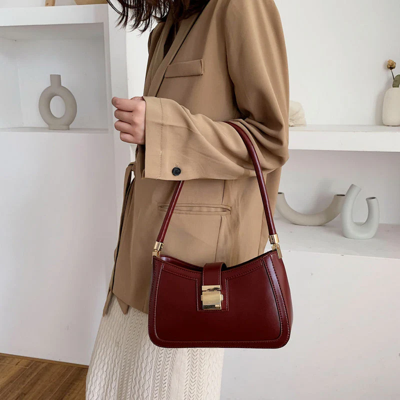 Heidi-Mode | Stilvolle Linke Schultertasche Damen Designer Handtasche mit Reißverschluss - Image 11
