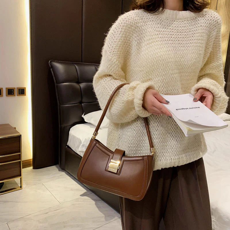 Heidi-Mode | Stilvolle Linke Schultertasche Damen Designer Handtasche mit Reißverschluss - Image 8