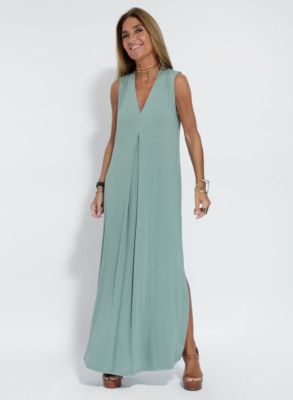 Heidi-Mode | Ensemble Bestehend Aus Einem Langen, Figurformenden Kleid und Einer Weste - Image 13