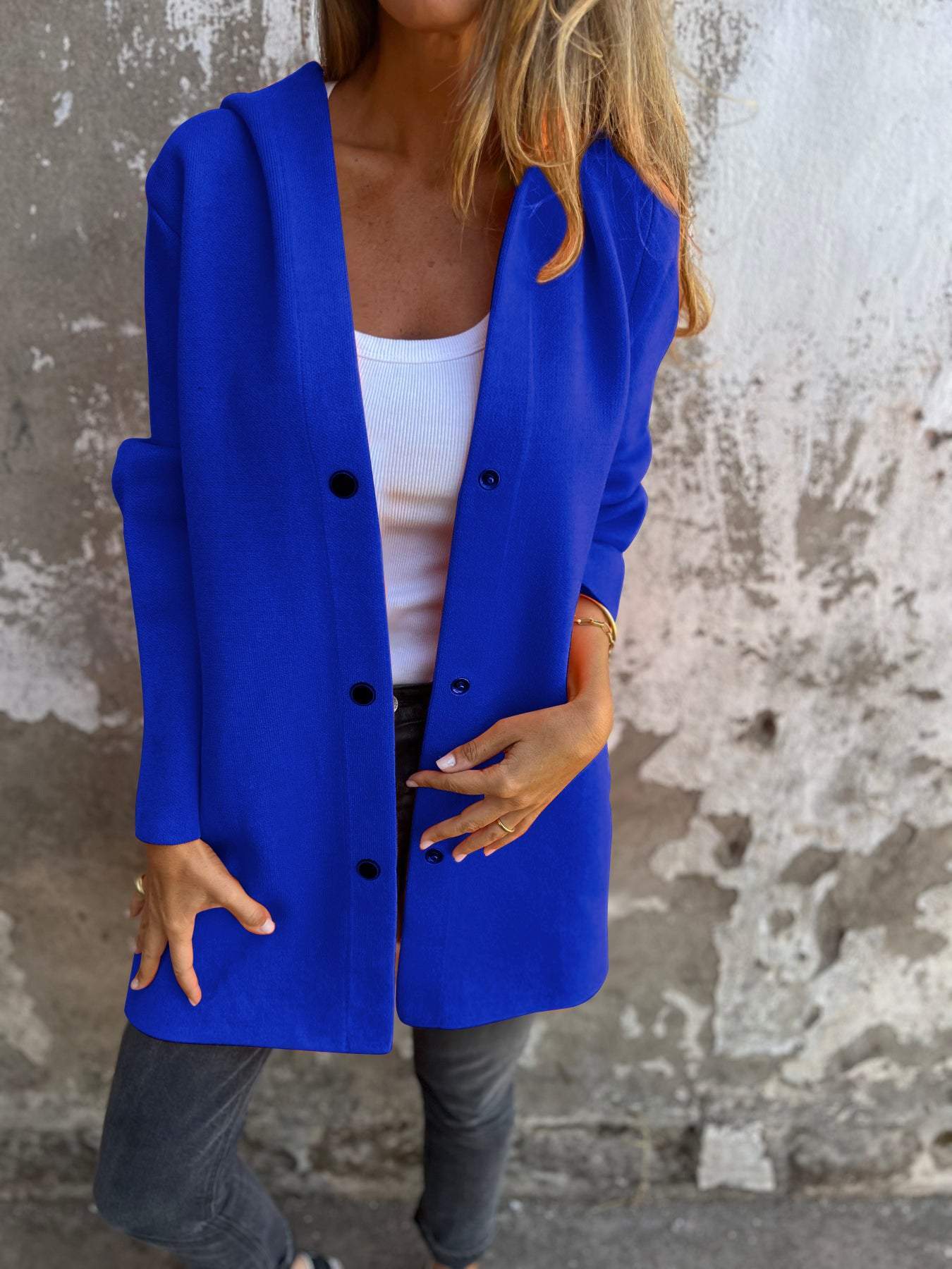 Heidi-Mode | Entspanntes Jacke mit Kapuze - Image 11