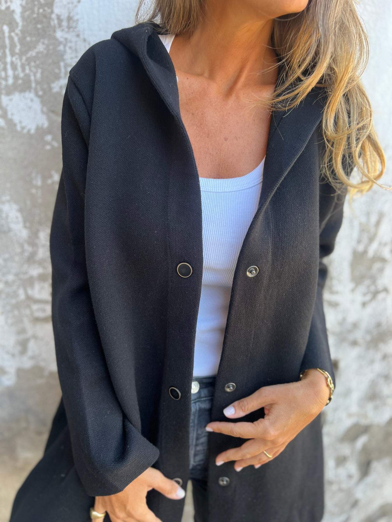 Heidi-Mode | Entspanntes Jacke mit Kapuze - Image 4