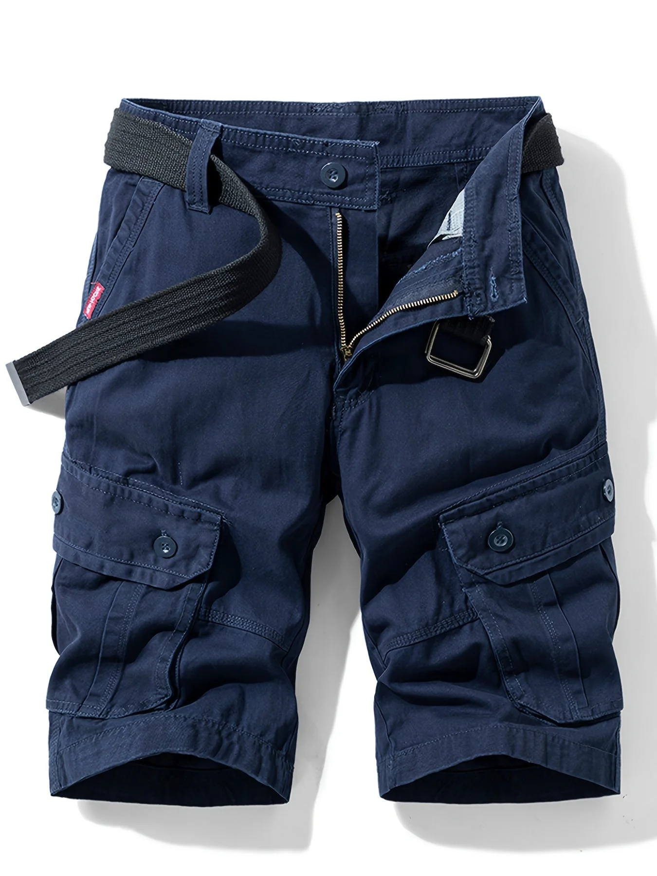 Heidi-Mode | Entspanntes Modell Herren Shorts mit Knopftaschen