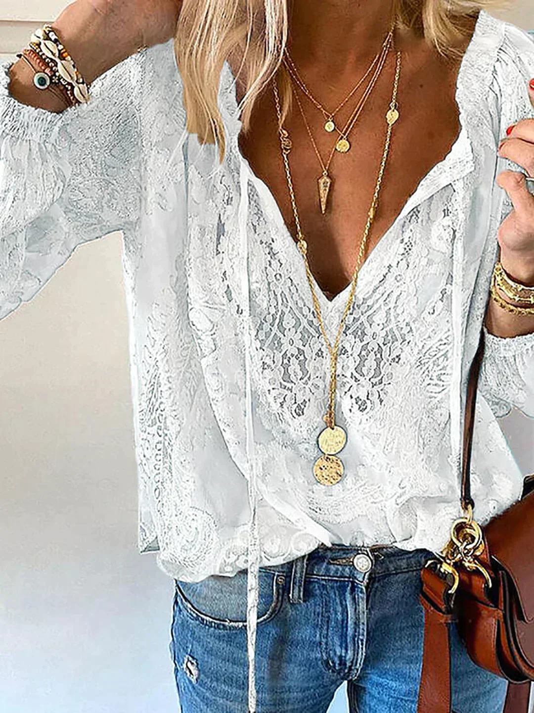 Heidi-Mode | Exklusive Bluse mit Spitzenverzierungen - Image 5