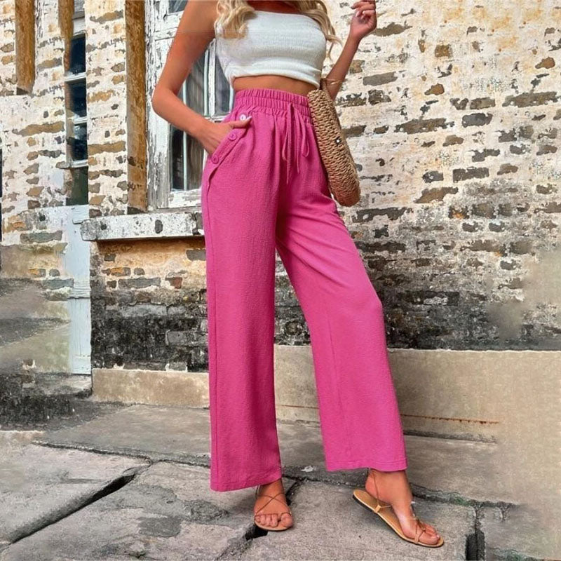 Heidi-Mode | Farbige Luftige Sommerhosen Damen mit Weitem Bein für Frauen - Image 13