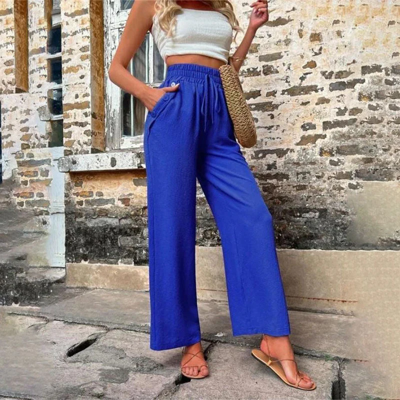 Heidi-Mode | Farbige Luftige Sommerhosen Damen mit Weitem Bein für Frauen - Image 20