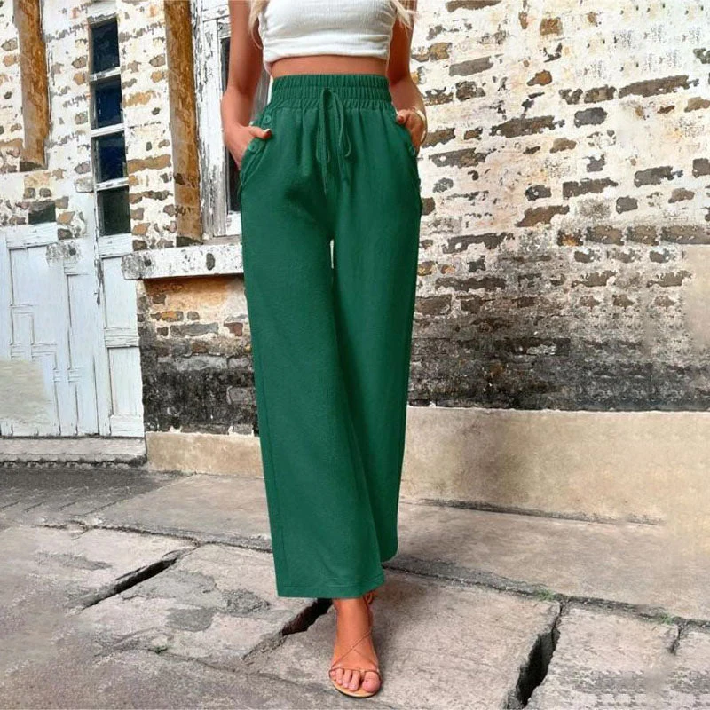 Heidi-Mode | Farbige Luftige Sommerhosen Damen mit Weitem Bein für Frauen - Image 27