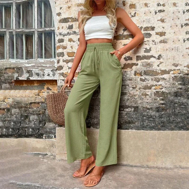 Heidi-Mode | Farbige Luftige Sommerhosen Damen mit Weitem Bein für Frauen - Image 32