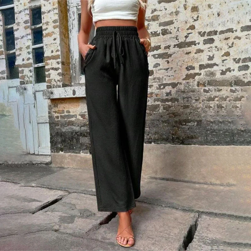 Heidi-Mode | Farbige Luftige Sommerhosen Damen mit Weitem Bein für Frauen - Image 5