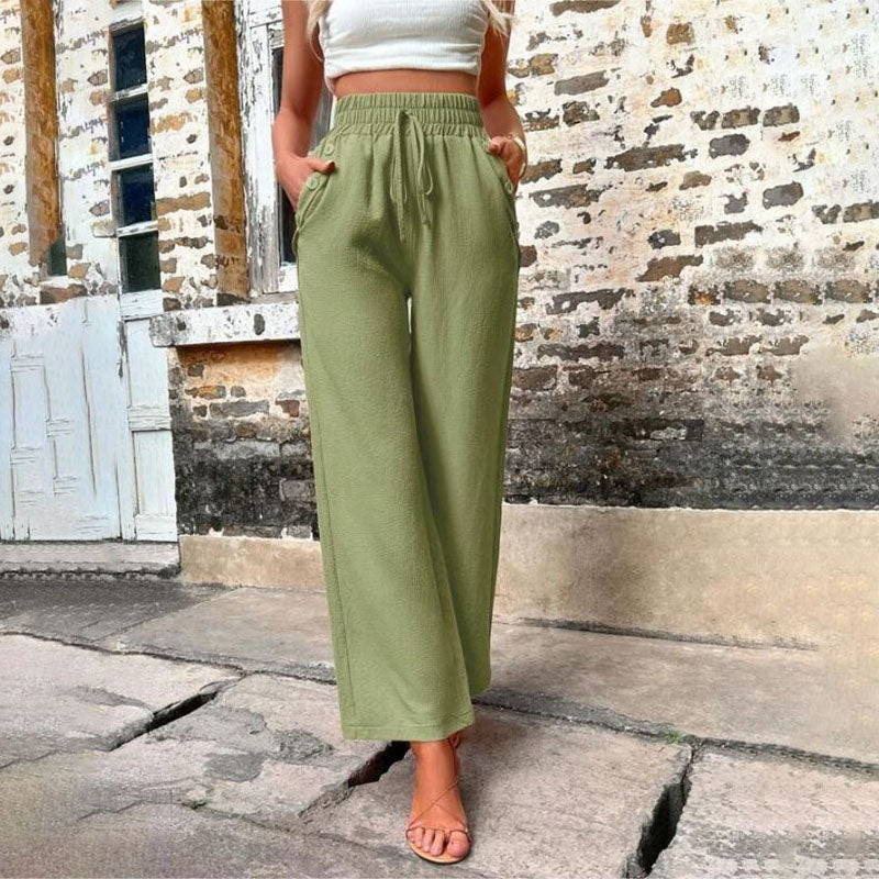 Heidi-Mode | Farbige Luftige Sommerhosen Damen mit Weitem Bein für Frauen - Image 8