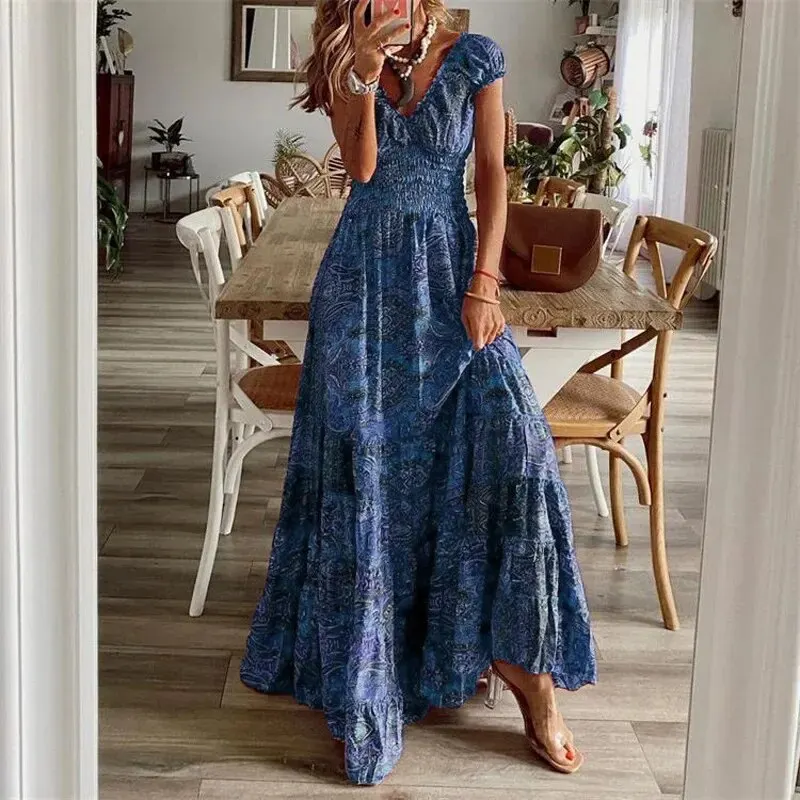 Heidi-Mode | Maßgeschneiderteres Langkleid Im Boho-Stil